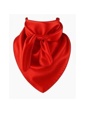 Red Wild Rag Large Scarf 23x23" Western Accessory Cowgirl or Cowboy
